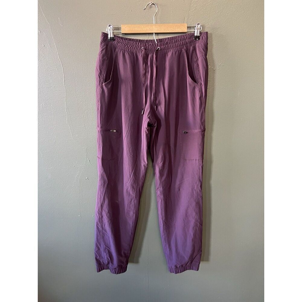 Eddie Bauer Womens Purple Outdoor HIking Lined Jogger Pants Size 4